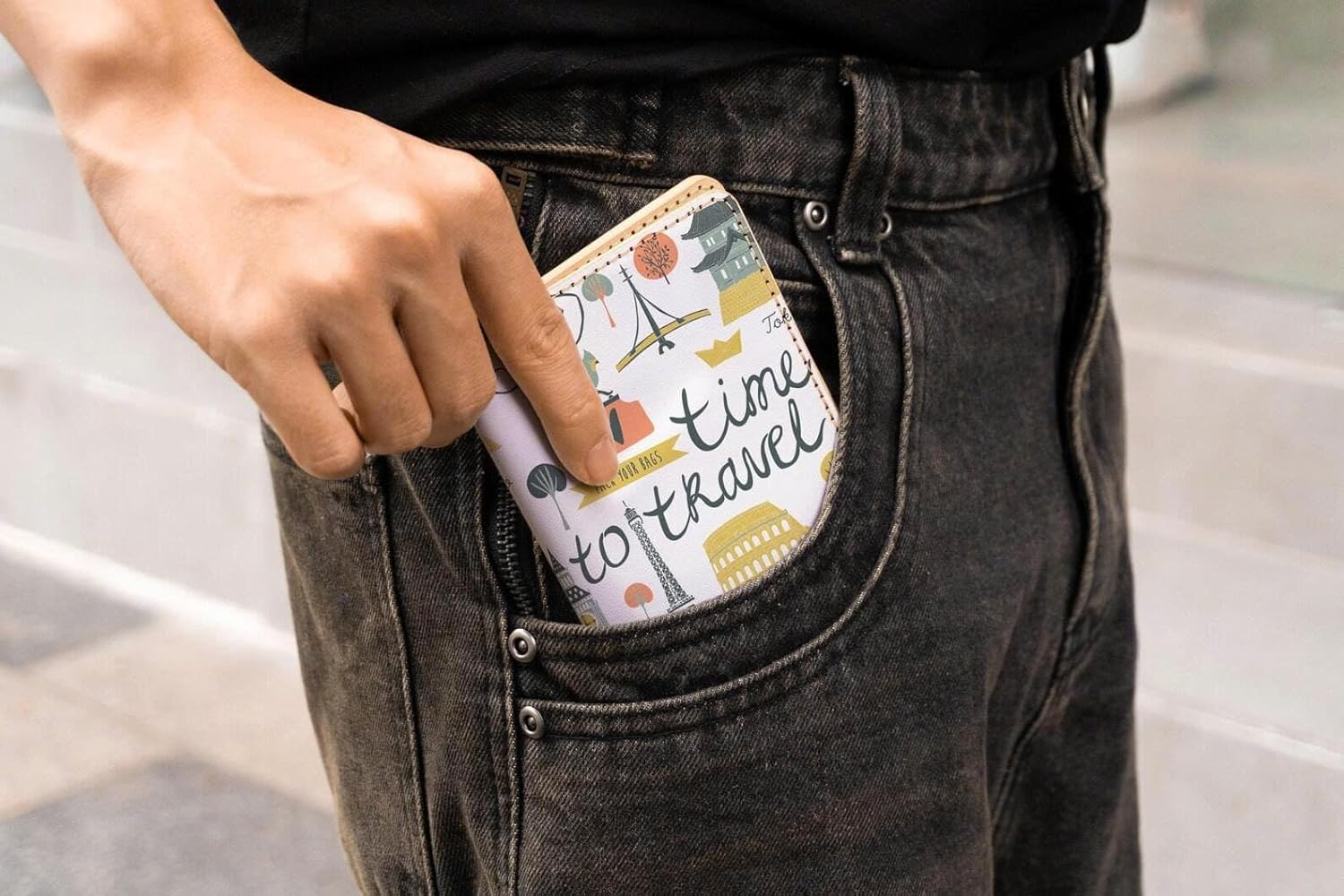 Wanderlust Passport Customised Collection (Time to Travel (Both Sides Printed) - White) image number 5