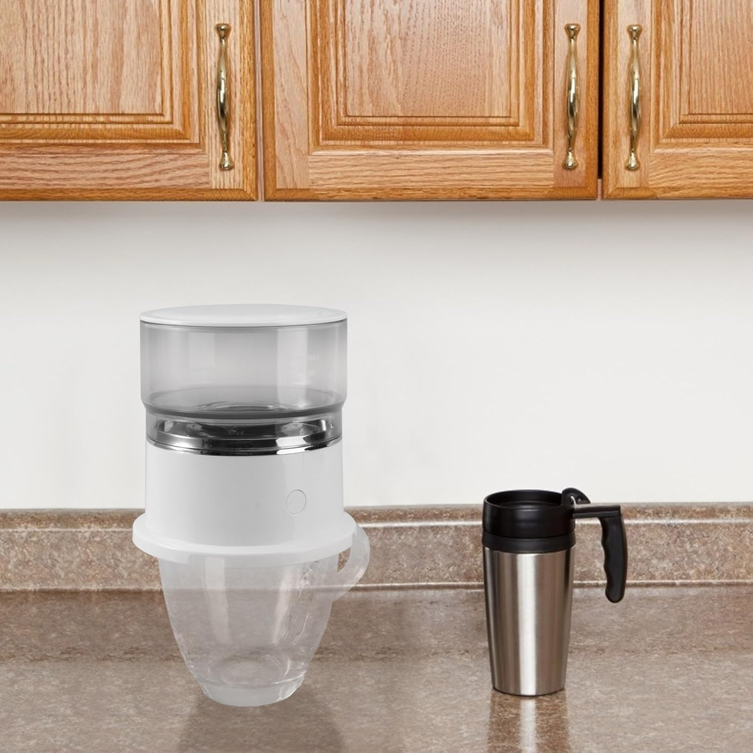 Portable Manual Drip Coffee Maker with Cup Set Mini Coffee Brewer for Home and Travel without Battery Suitable for Tea Random Style image number 1