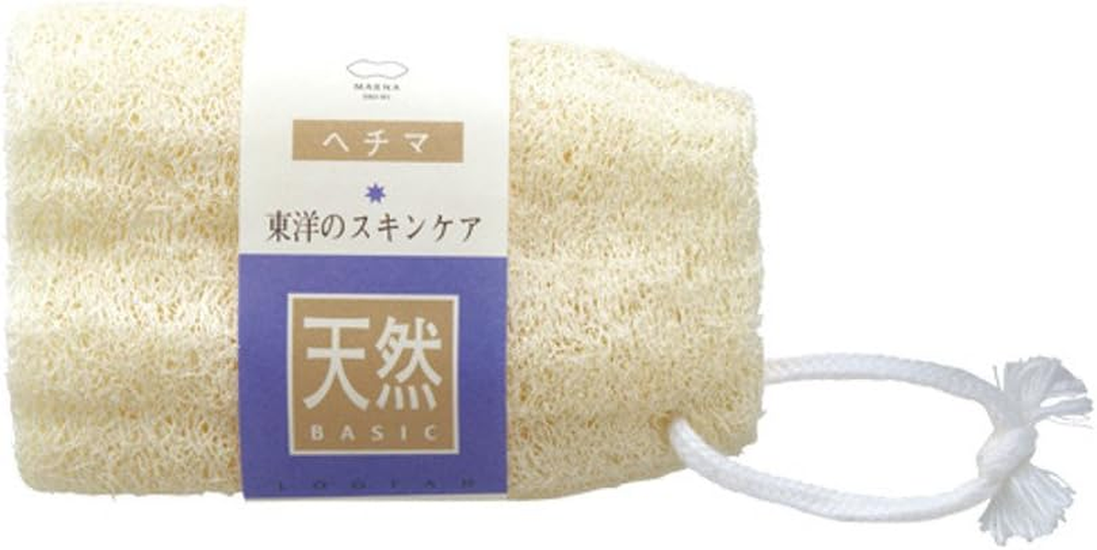 Marna B911 Body Sponge, Loofah Sponge (With String), Natural Loofah (Moderate Stimulation), Loofah Body Bath Sponge image number 3
