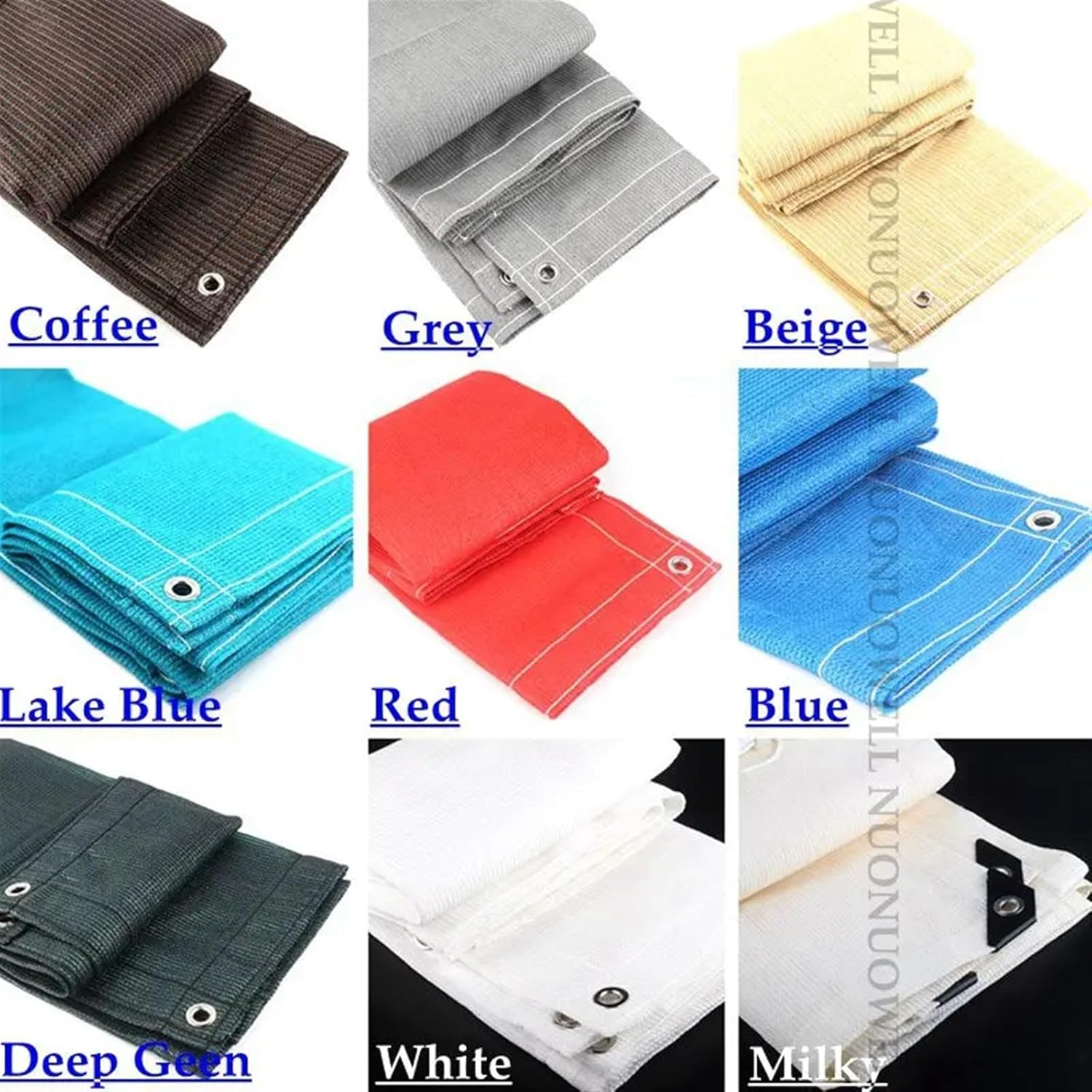 Zqnaznfdelarge Bird Cage Cover, Balcony Screen Balcony Privacy Screen Fence 0.9M/3Ft Anti-Uv Sun Shade Net Shade Netting Mesh Cloth Garden Cover(Black,0.9Mx3.6M) image number 6