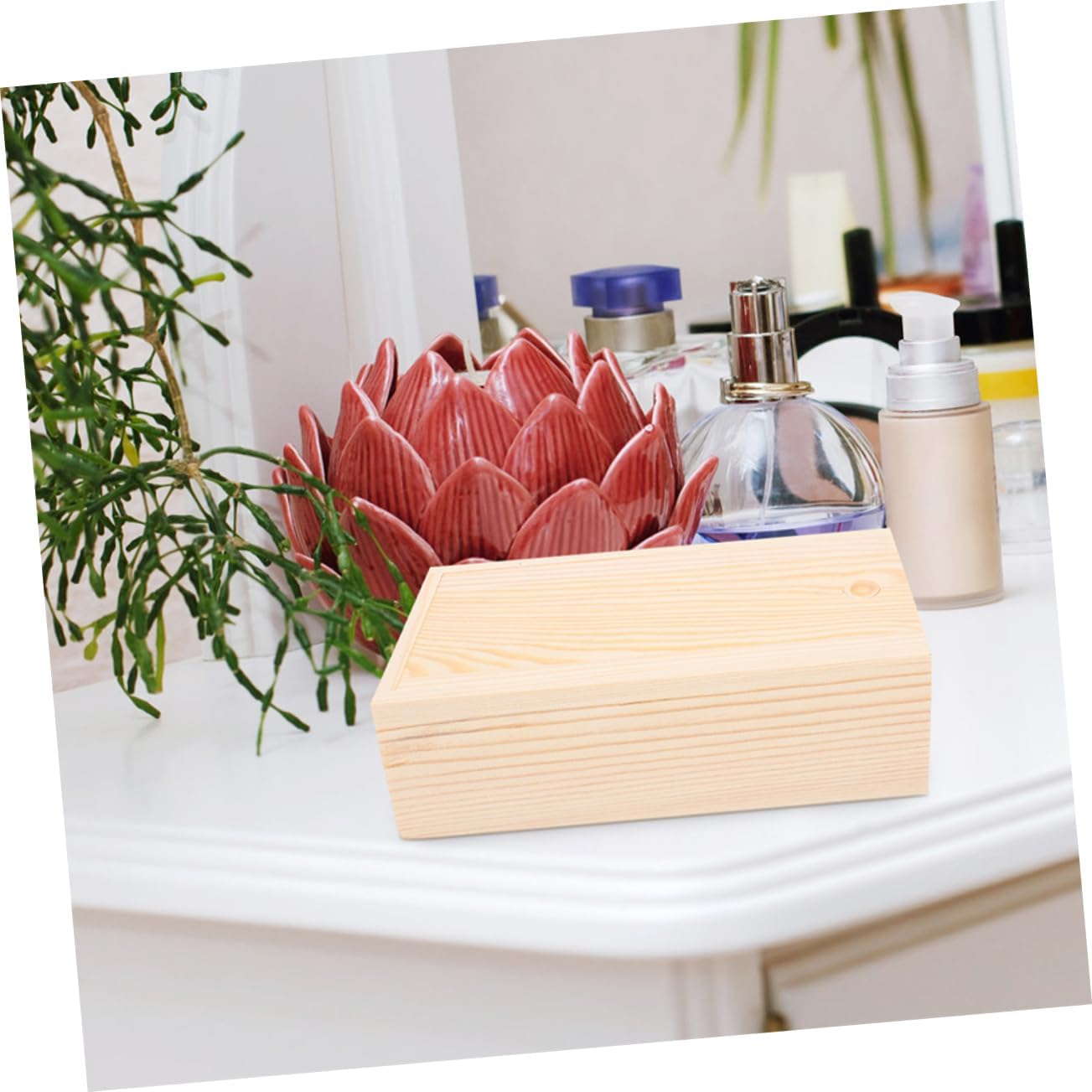 GARIOUANS 2Pcs Small Wooden Box Sliding Lid Pine Wood Pull Box Unfinished Storage for Crafts Project Home Decor image number 5