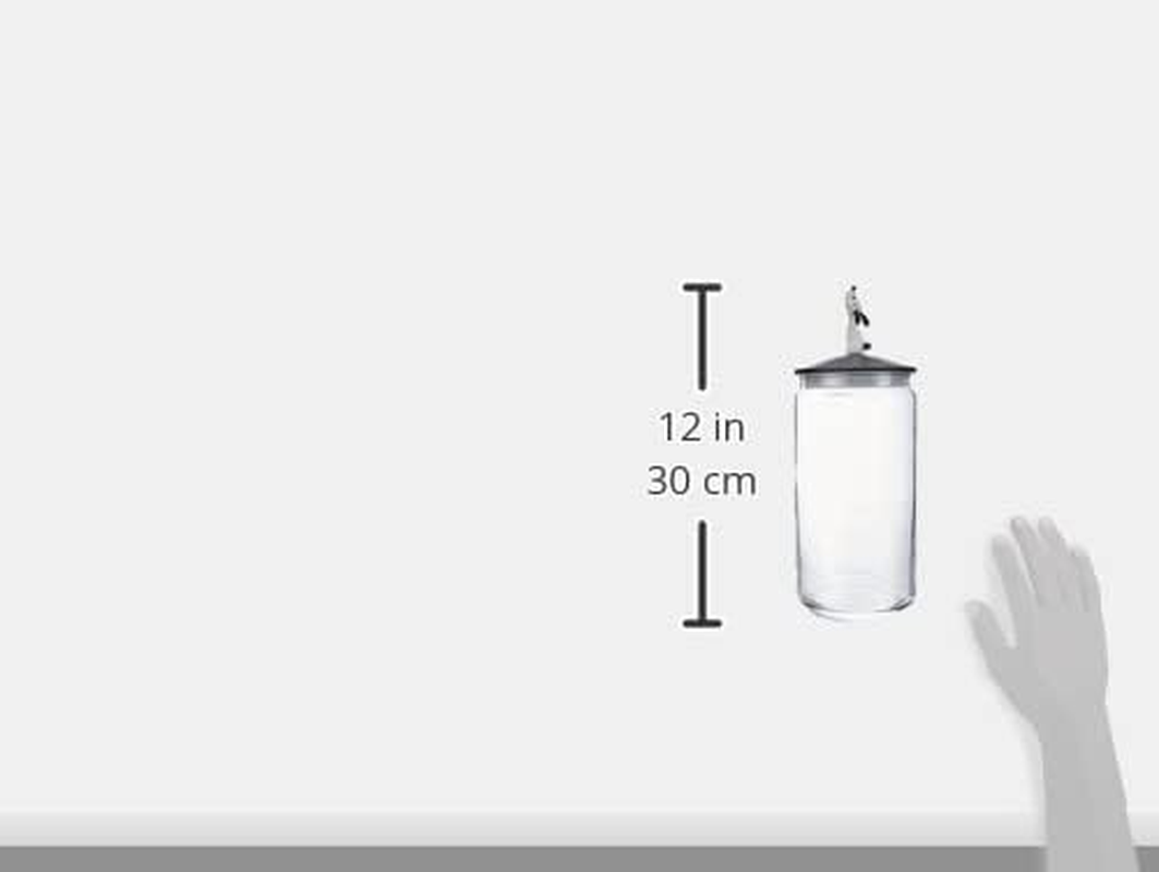 Alessi AMMI21 B Lula' Jar Container, Black, Black image number 2