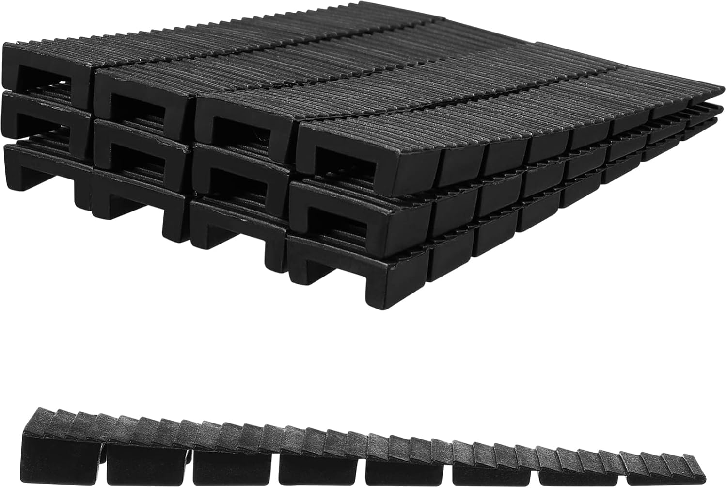 TEHAUX Furniture Leveling Shims, Plastic Level Wedge Anti-Slip Bed Shims Wedge Levelers for Home Improvement Leveling Bookcases, Sofas, Tables, Bookshelves, 20Pcs image number 5