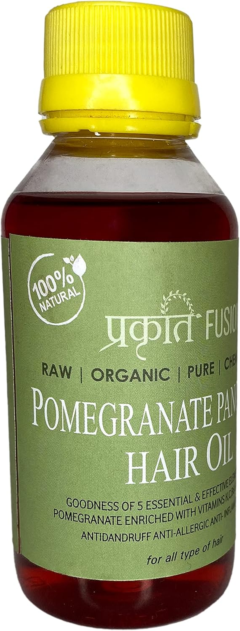 Prakrati Fusion Pomegranate Panchang Hair Oil | Pure,Organic & Chemical Free image number 2