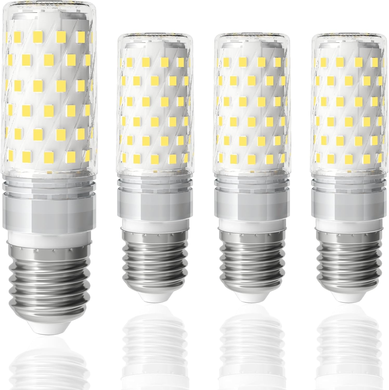 LUTW E27 Screw Bulb Cool White 6000K, 10W E27 LED Bulb Equivalent 130W Incandescent, 1510LM Super Bright E27 LED Corn Light Bulb for Home Lighting, Non-Dimmable, Pack of 2