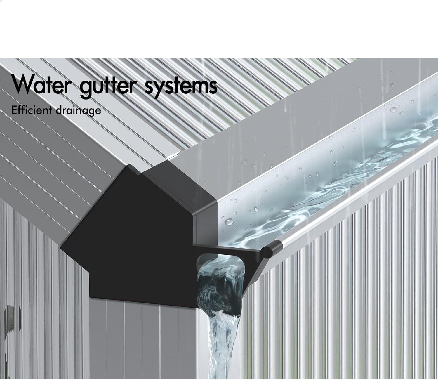 ALFORDSON Greenhouse Garden Shed Cover, Walk-In Tunnel Green House with Ventilation Windows, Aluminium Steel Frame Grow Tent for Gardening Plants Flowers, 3.8X2.4X2.1M image number 2