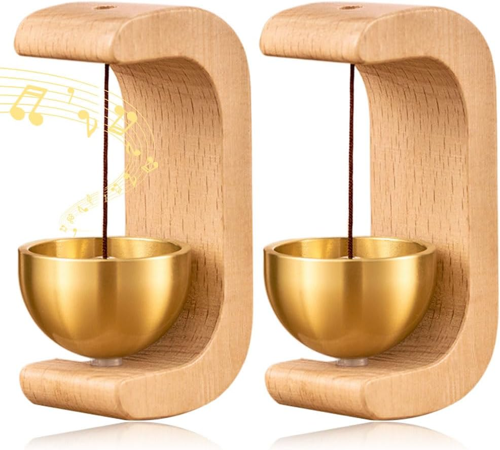 Magnetic Door Chime, 2024 New Shopkeepers Door Chime for Door Opening, Doorbell Wind Chime for Business When Entering, Door Bells for Home Porch Restaurant Housewarming Gift (Beech-2 Pcs) image number 2