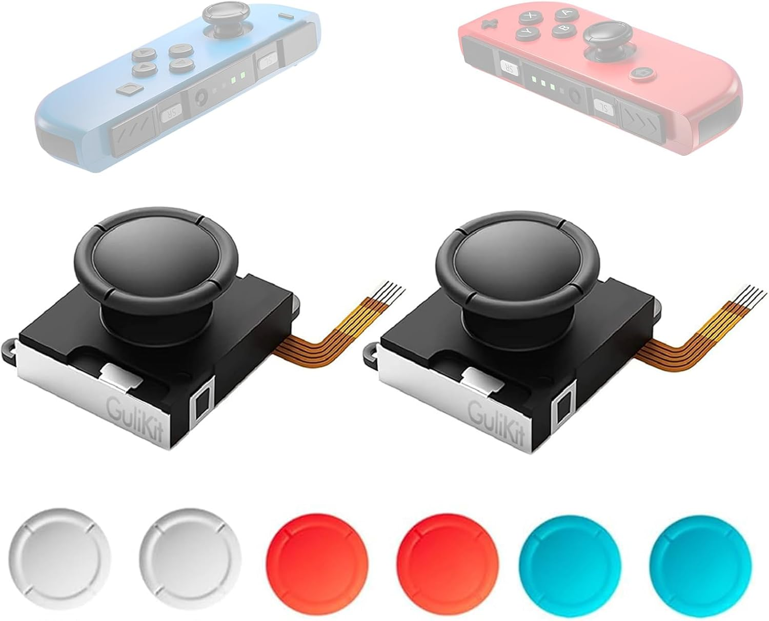 Gulikit Switch Joycon Joystick Replacement, TMR Joystick, Updated Anti-Drift TMR Electromagnetic Joystick for Switch LCD/OLED Joy Con & Switch Lite image number 3