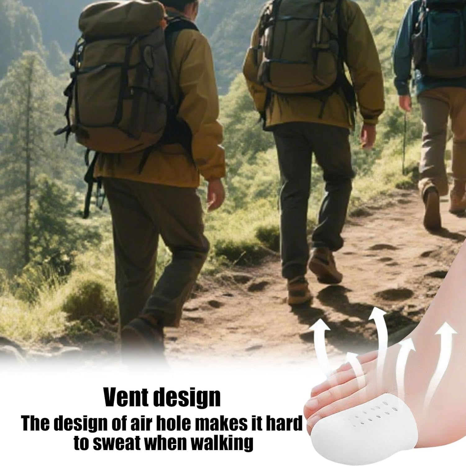 Big Toe Protector, 10Pair Breathable Gel Toe Cap Silicone Toe Cover Sleeves with Holes, Relieve Ingrown Toenails, Corns, Blisters, Hammer Toes, Reduce Friction image number 3