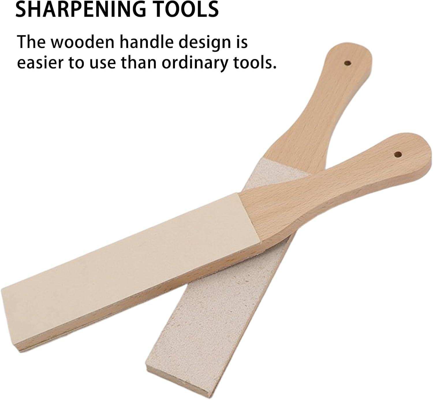 Yxvyxymyxxg Double-Sided Beech Wood Portable Leather Strop - Sharpening & Polishing Tool for Knives, Blades & Leather Craft
