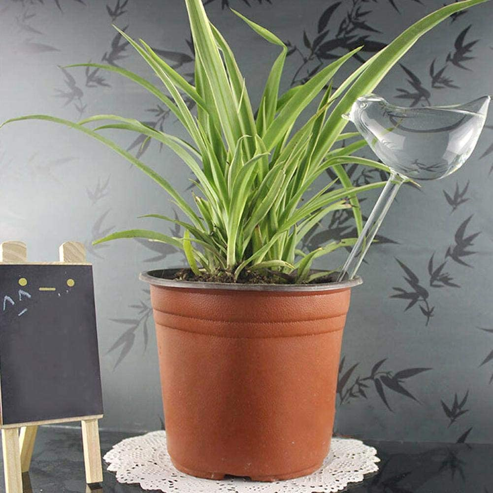 3 Pack Plant Waterer Self Watering Globes,Bird Shape Hand Blown Mini Durable Clear Glass Aqua Bulbs for Indoor Plants, Gifts for Plant Lovers image number 4