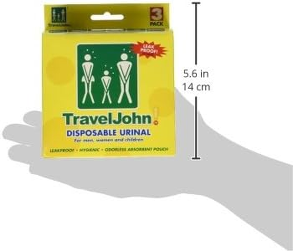 Traveljohn Disposable Urinal for Men, Women & Children 3 Units (Pack of 1) image number 1
