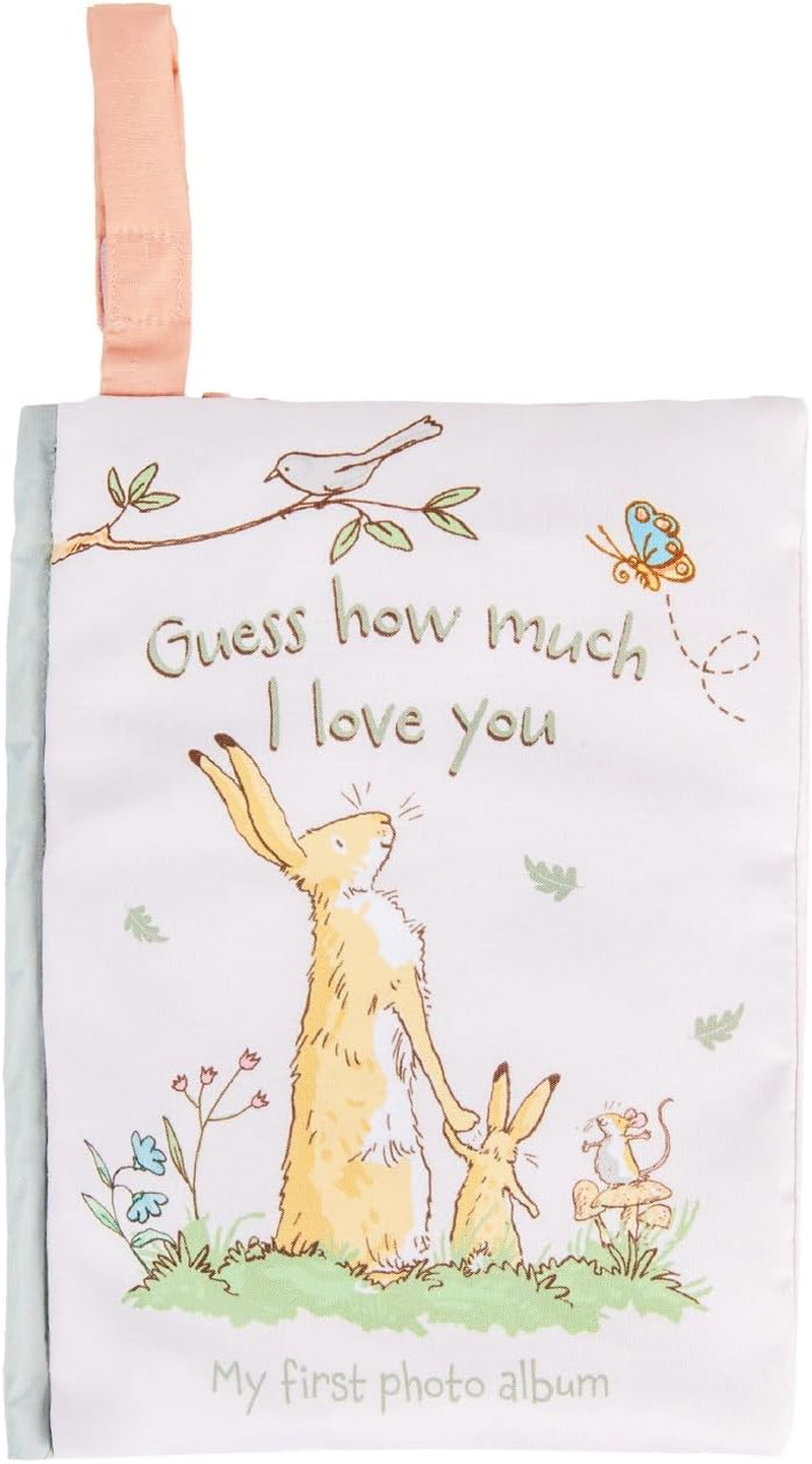 KIDS PREFERRED Guess How Much I Love You My First Baby Soft Photo Memory Album - White, 6.25X9 Inch, Holds Three 4" X 6" Photos with Soft Fabric for Babies image number 5