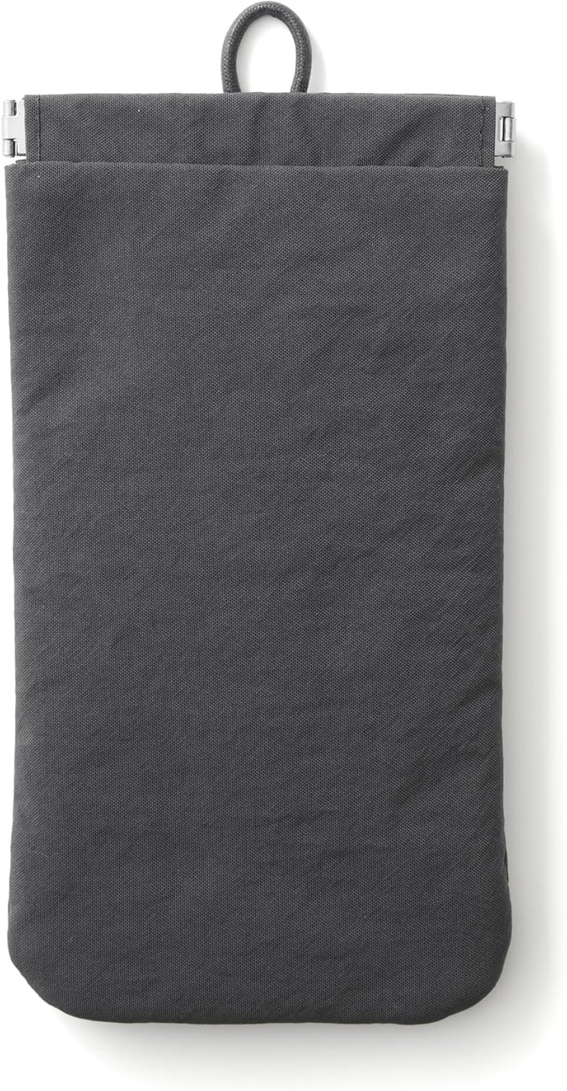 無印良品 リンクルナイロン 片手で開くフラットポーチ M