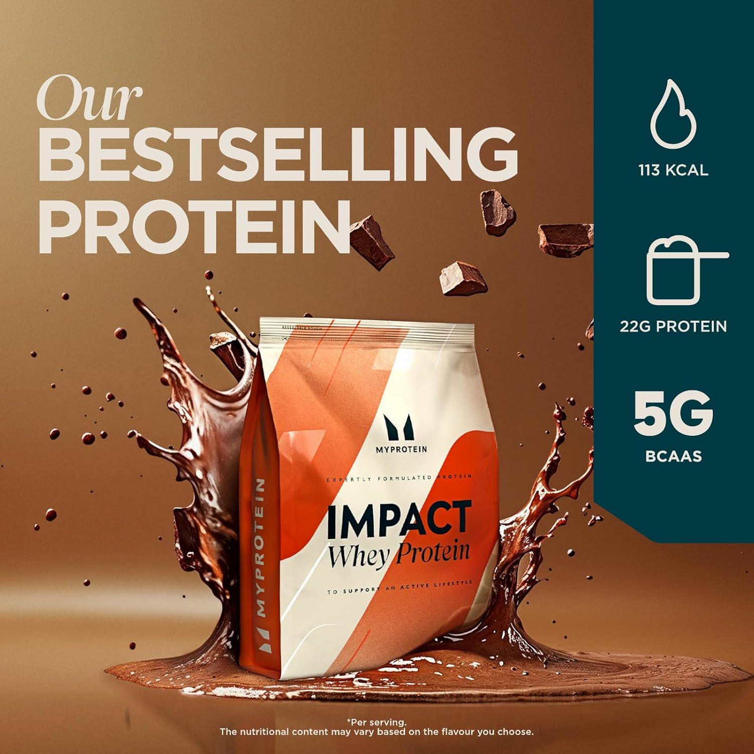 Myprotein Impact Whey Protein Powder &ndash; 1Kg - 21.9G of Protein per Serving, Supports Muscle Building, Recovery & Lean Muscle Maintenance &ndash; 33 Servings (1Kg, Chocolate Smooth) image number 5