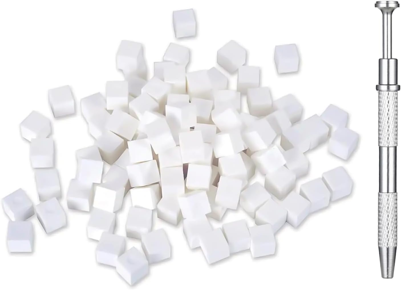 100 Pieces Nail Sponges for Ombre Ombre Nail Brush with Metal Gripper Nail Art Tools Sponge Ombre Nail Tools Nail Art Tools Sponge Brush for Nail Art Design Manicure DIY image number 5