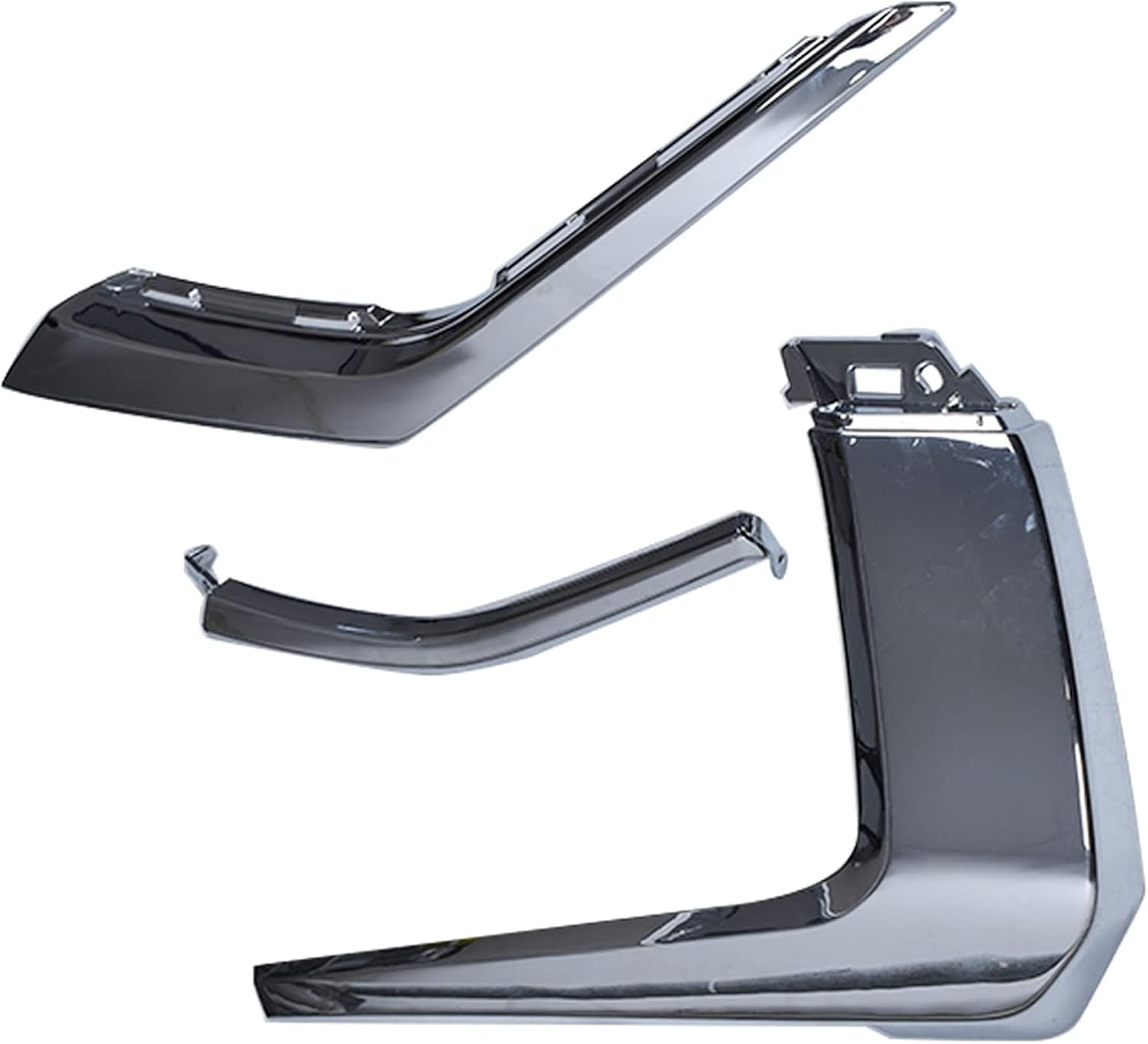 Munirater Left Front Bumper Chrome Trim Molding Strip Replacement for 2016-2019 Mitsubishi Outlander MI1047103 MI1047104 image number 6