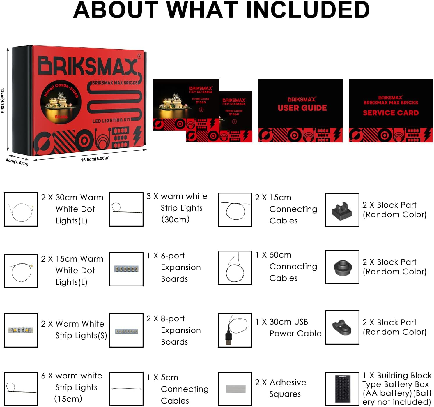 BRIKSMAX Led Lighting Kit for  21060 Himeji Castle - Compatible with  Architecture Building Set- Not Include  Set image number 1