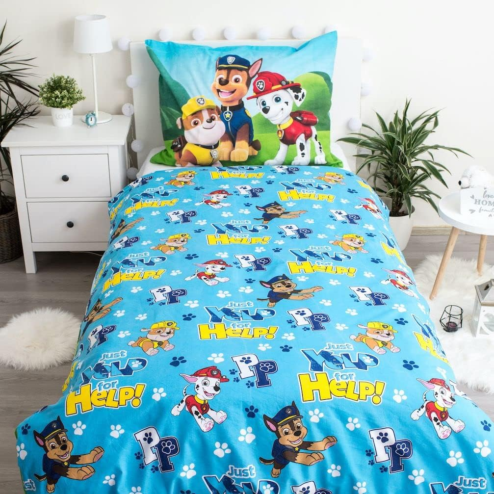Paw Patrol Yelp for Help UK Single Cotton Duvet/Doona Cover Set image number 1