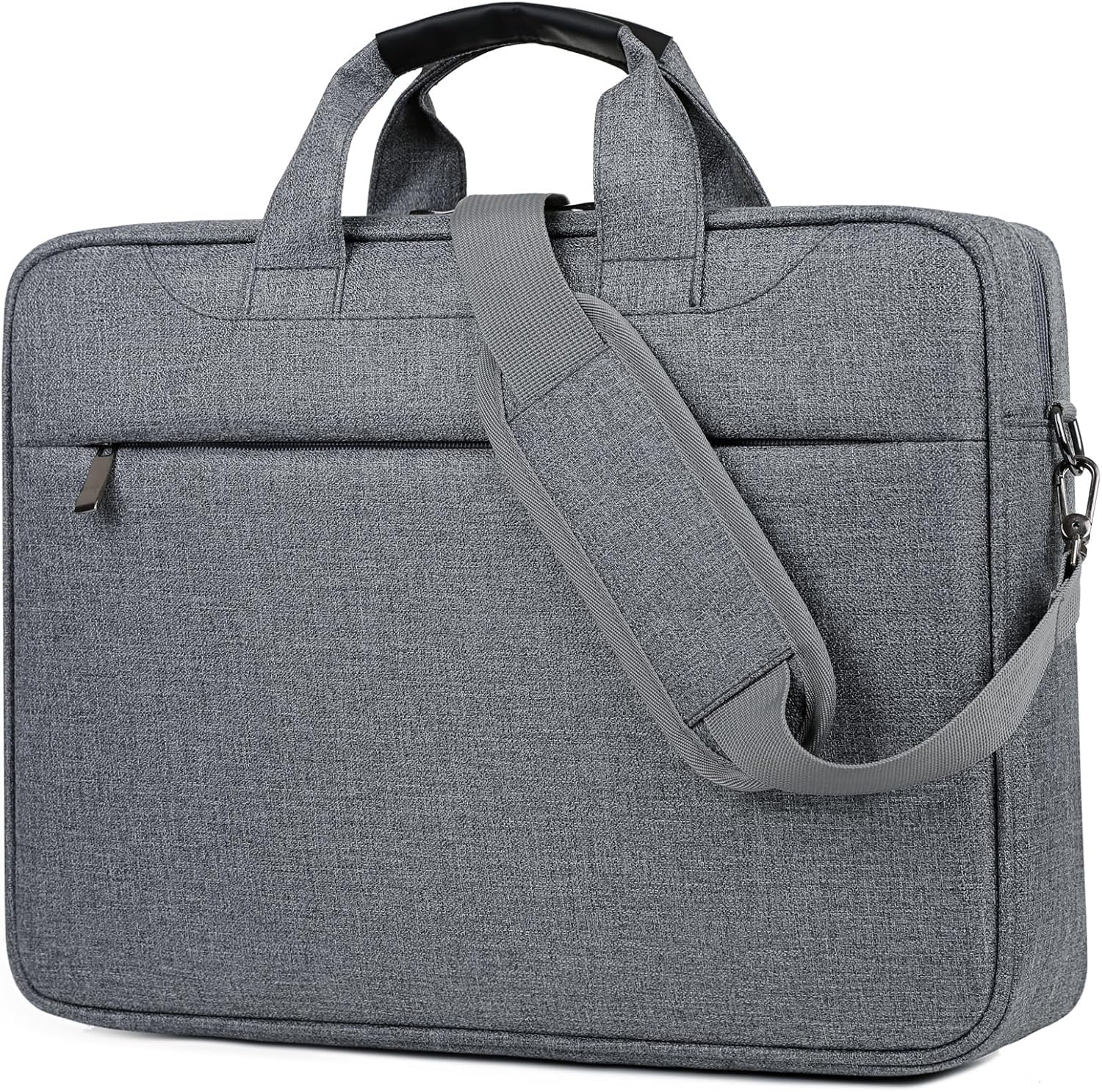 Laptop Bag 15.6 Inch for Men Women Water-Resistant Oxford Computer Messenger Bag Laptop Carrying Case Business Briefcase for Office Work,Shoulder Bag with Shoulder Strap，Black/Grey/Navy