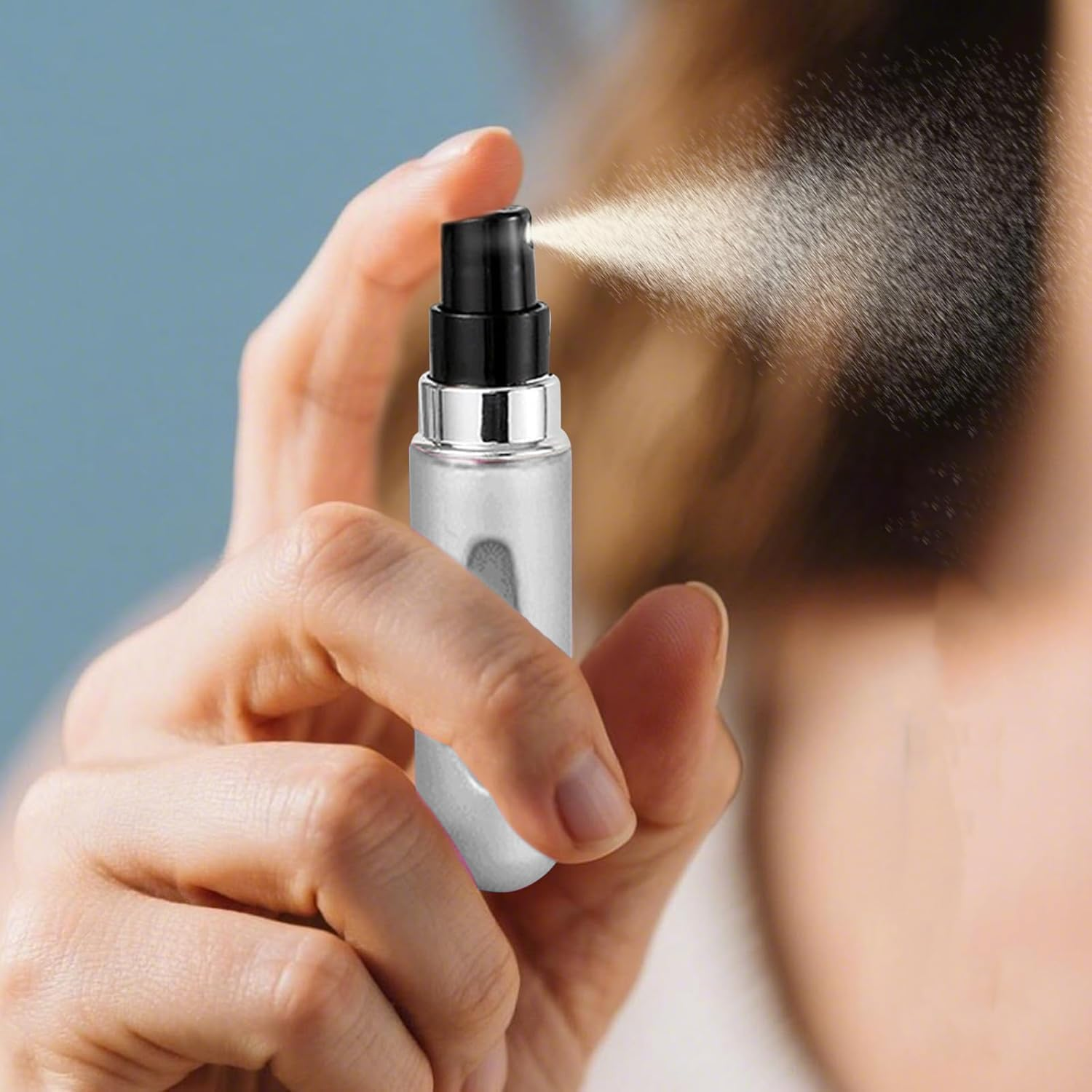 VNIDJGB 5 Pcs Perfume Travel Bottle,Matte Lightweight Refillable Perfume Bottle,Mini Portable Perfumes Refill Bottles,Easy to Refillable Bottles For,Empty Handbag,Purse,Luggage,Travel image number 4