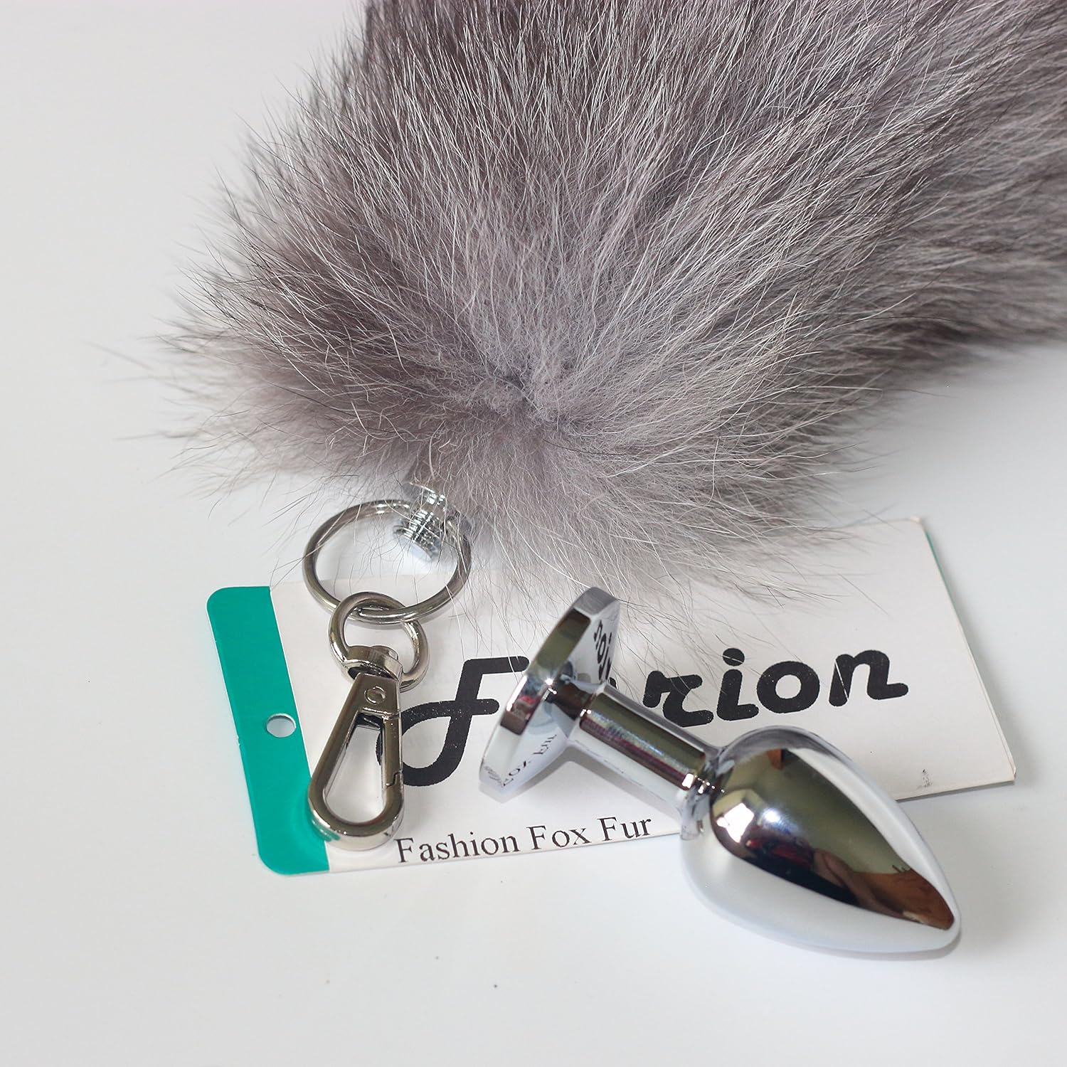 Multi-Function Real Fox Tail Fur Anal Plug Sexy Adult Toy Fashion Butt Stainless Steel Cosplay image number 2