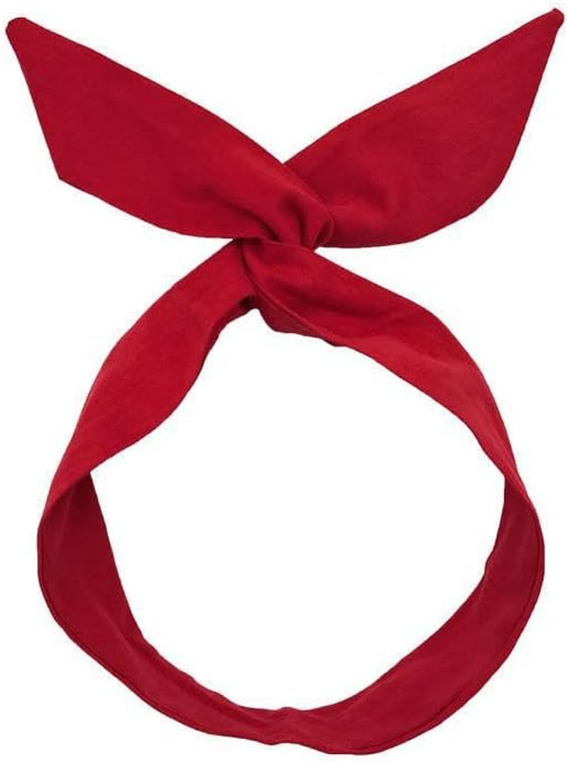 LATRAT Pack of 2 Bendable Headbands, Twist Bow Wired Headbands, Vintage Twist Wire, Retro Headband, Hair Band image number 5