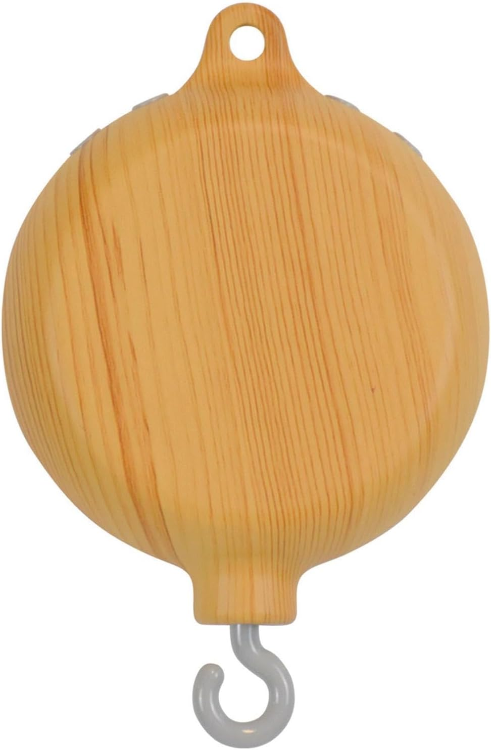 Woodgrain Music Box Mobile - 35-Song Rotating Nursery Wind Bell, Baby Crib Spinner | Wooden Music Box for Kids&rsquo; Bedroom, Sleeping Aid, Infant Relaxation, and Soothing Melodies for Newborns image number 2