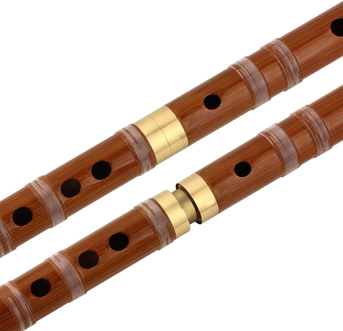 Traditional Handmade Chinese Musical Instrument Bamboo Flute Dizi in D Key 1 Pcs