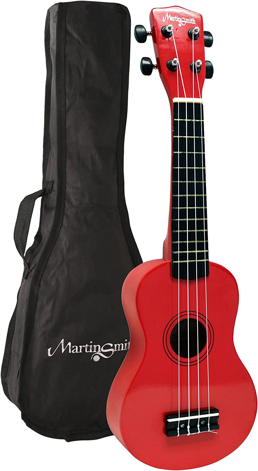 Martin Smith UK-222-RD Soprano Ukulele, Red image number 2