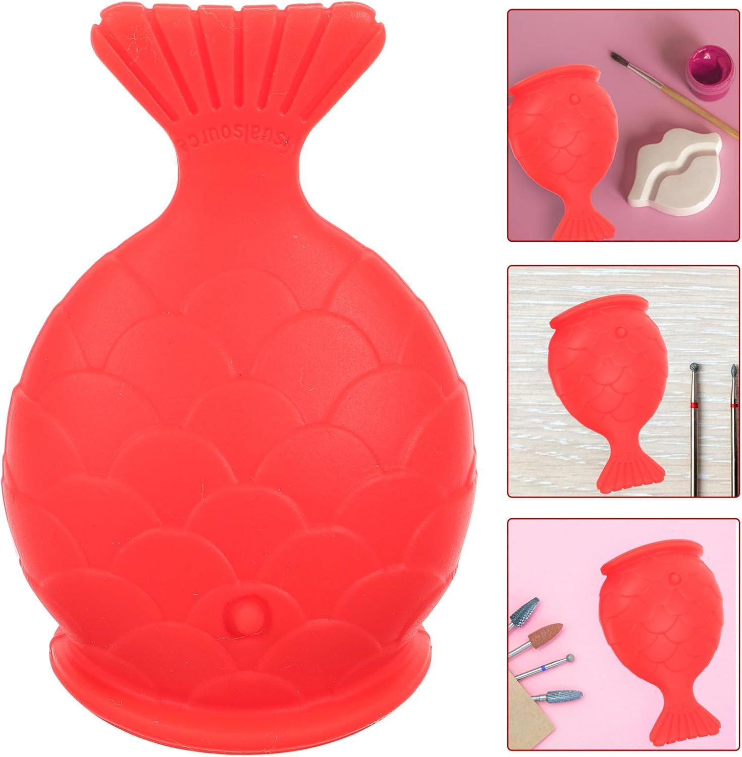 SEWACC Silicone Lip Plumper Device Fish Shape Lip Enhancer with Suction for Women Beauty Care image number 1