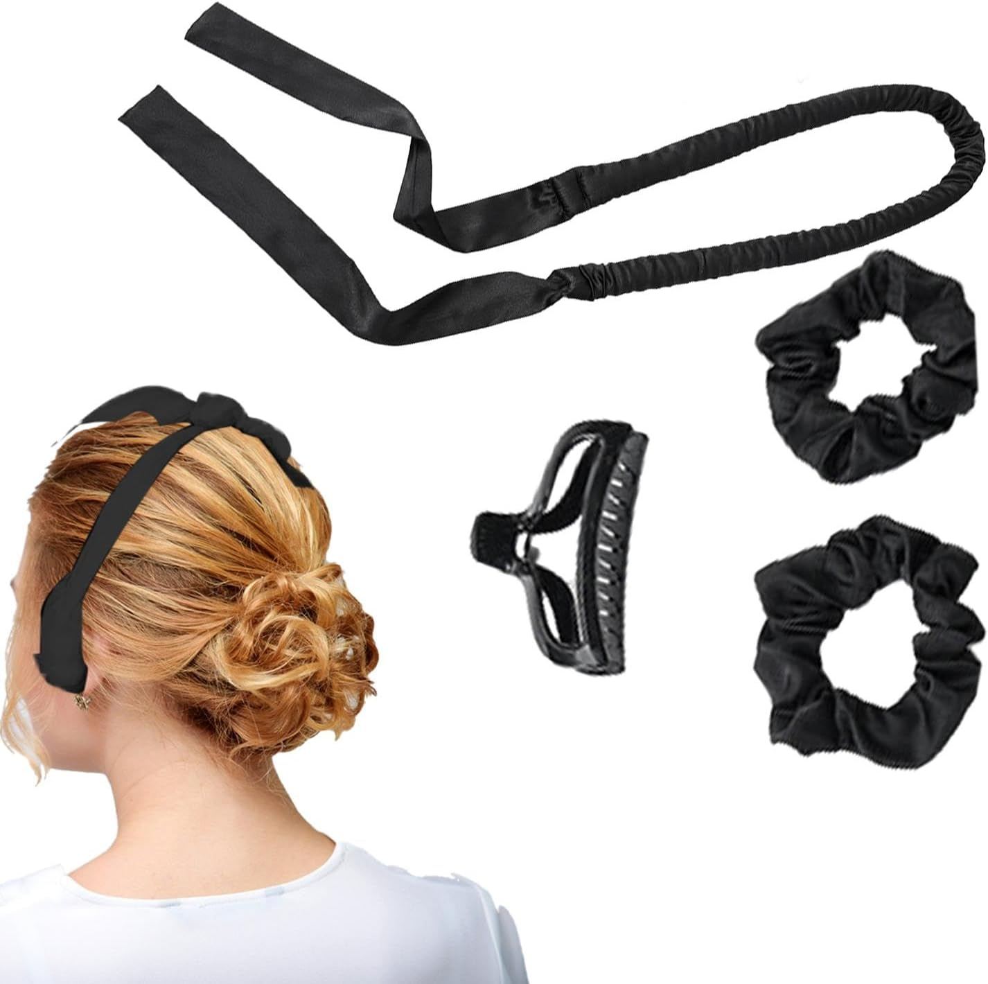 TQEBWUS Heatless Hair Curler | Sleeping Satin Curling Set - Styling Tool Heatless Curlers, Overnight Hair Curlers for Straight Hair, Long Short Hair