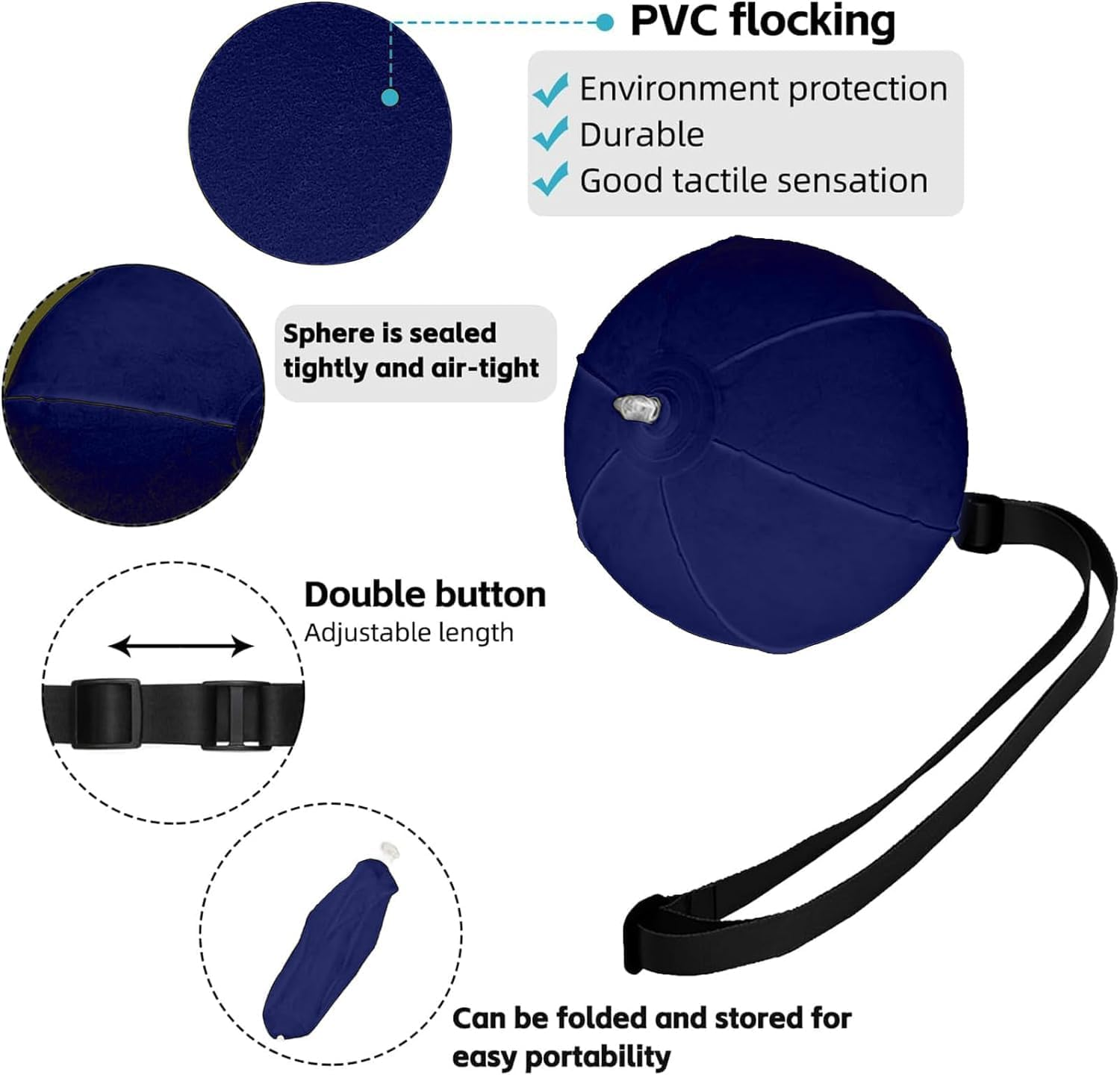 Smart Ball Golf Swing Training Aid Posture Correction Inflatable Tour Striker, 1Pc Golf Training Aid Golf Smart Ball Swing Training Aid,Golf Smart Ball Swing Training Aid Inflatable for Training,Blue image number 5