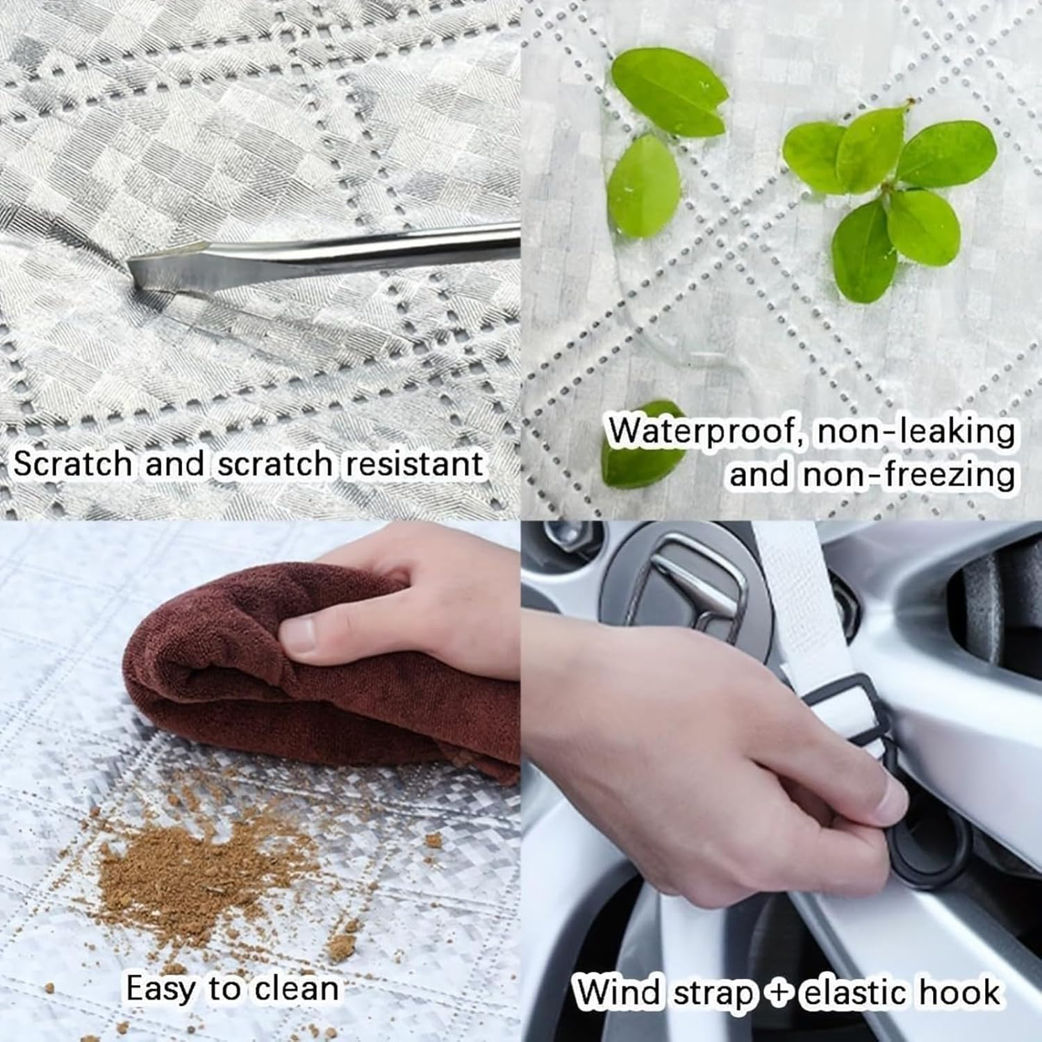 Hail Protector Car Cover for Toyota Kluger Outdoor Anti-Hail Cover, Waterproof Dustproof Snowproof, for Sedans, Suvs, Trucks, and Minivans All-Weather Protection image number 6