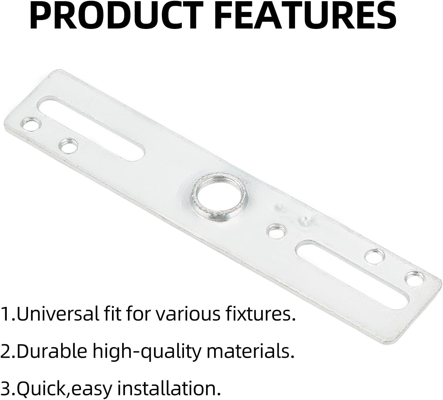 NICENEEDED Set of 4 4 Inch Light Mounting Bracket Kit Crossbar Kit for Ceiling Lighting Fixtures Universal Light Cross Beam Mounting Bracket image number 2