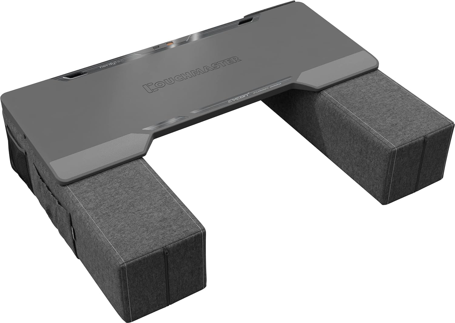 Couchmaster CYCON&sup2; Fusion Grey &ndash; Ergonomic Gaming Lapdesk for Couch and Bed &ndash; USB Hub Gaming Lapboard &ndash; Large & Stable (For PC, PS4/5, Xbox One/Series X, Laptops) image number 1