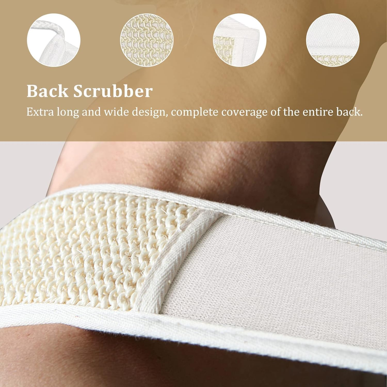 5 Pcs Exfoliating Brush Bath Brush Kit, Body Brush Set, Natural Boar Bristle Body Brush, Back Scrubber, Face Brush, Feet Brush, Massage Nodules Brush Wooden, Suitable for All Kinds of Skin image number 6