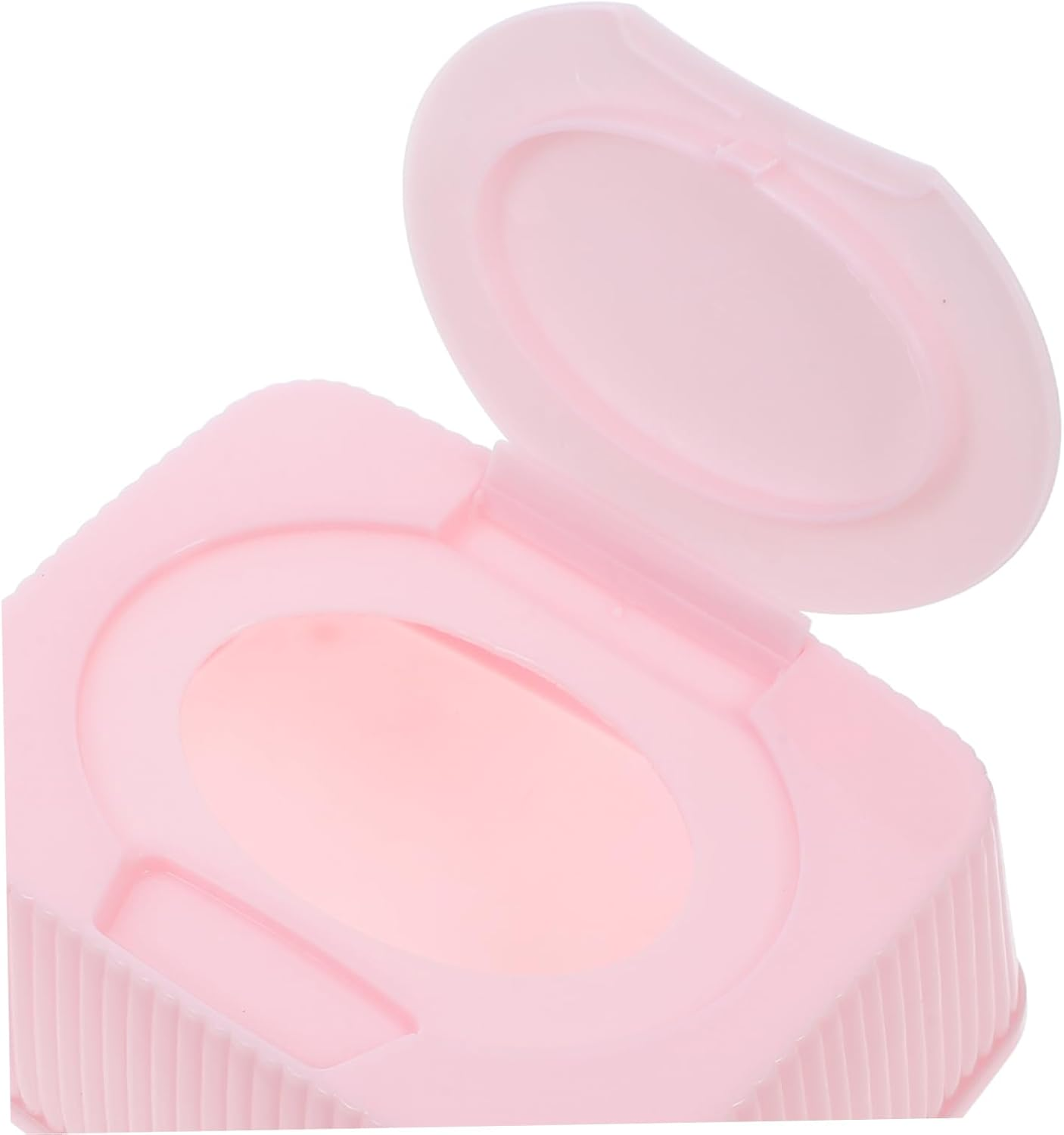 Baby Wipes Dispenser Flip Lid Pink Plastic Wet Tissue Box Dustproof Storage Container for Nursery Travel and Bathroom image number 4