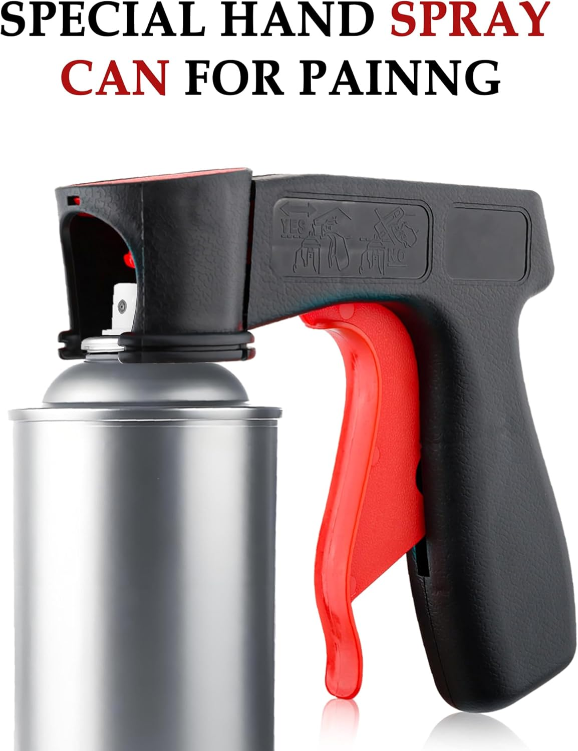 2PCS Spray Can Trigger Handle with Full Hand Grip,Reusable Paint Handle with Trigger to Convert Spray Cans to Paint Sprayer,Automotive Paint Sprayer Suitable for Body Repair Paint Sprayer image number 2