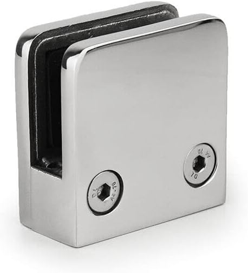 Square Clamp Glass Clamp Stainless Steel Joiner Bracket Balustrade Pool Fence Fencing Clamps Mirror Polished image number 5