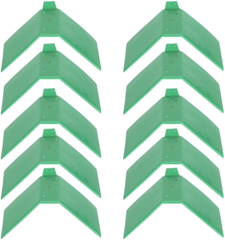 10Pcs Pigeon Rest Stand, Plastic Pigeon Rest Stand Frame, V-Shaped Pigeon Perch Dove Rest Roost Cage Stand, Bird Supplies Support Accessories, Green image number 6