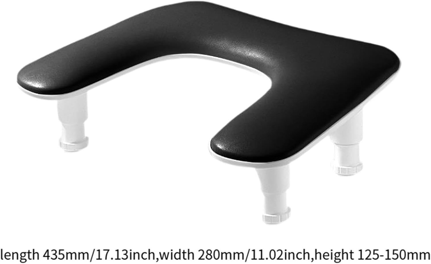 Fashioncha Nail Handgage Adjustable 4.92 Inch Height at 5.91 Inches of Manicure Manicure Manicure Bran Tool Living Room for the Salon De Lounge, Black - Pink image number 7