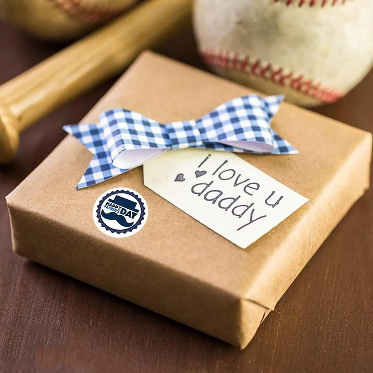 500 Pcs Happy Father&rsquo;S Day Stickers &ndash; 1.5 Inch round Self-Adhesive Gift Labels for Fathers Day Gift, DIY Crafts (8 Designs) &ndash; Best Dad Cookie Bags Labels, Candy Wrapping, Card Decor, Super Dad Gift - Blueb image number 7