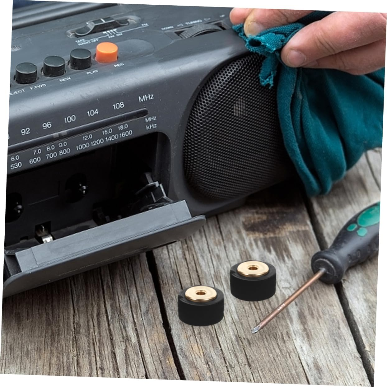 Cassette Tape Player Pinch Roller for Recorder Audio Parts Convenient Radio Supplies for Home Use Material image number 3