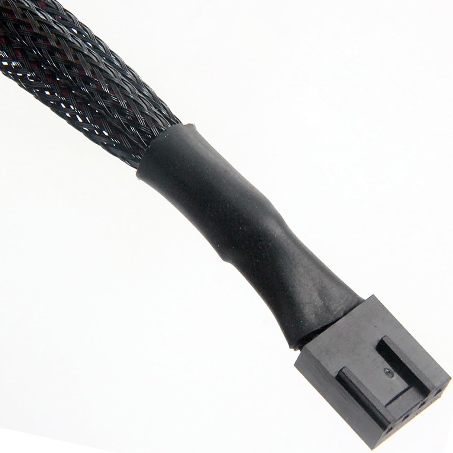 Tunghey 2Pack 1 to 4 Way PC Fan Splitter Cable, 4Pin PWM Fan Splitter, Sleeved Braided Adapter Computer PC Fan Extension Cable Converter for Computer, 4 Pin Fan Splitter 27CM (1To4) image number 3