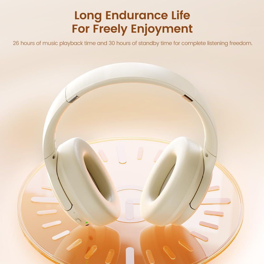 Toocki Bluetooth 5.3 Headphones, Foldable, Speaker 40 Mm, Battery Life 26 Hours image number 1