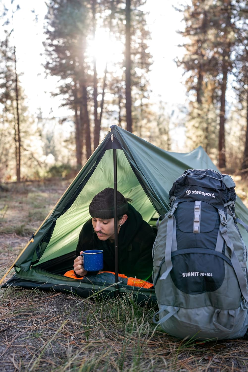 Stansport Scout 2 Person Backpack and Camping Tent image number 5