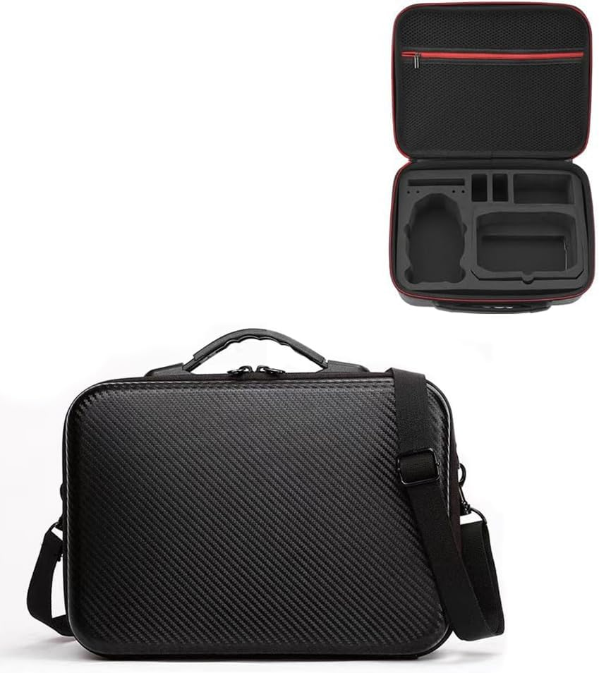 TINMAGI Carry Case for DJI Mini 3/Mini 3 Pro, Portable Travel Bag with Carry Handle, Drone Bag, Waterproof Hardshell Storage Case for DJI RC Accessories, Black, Black image number 2