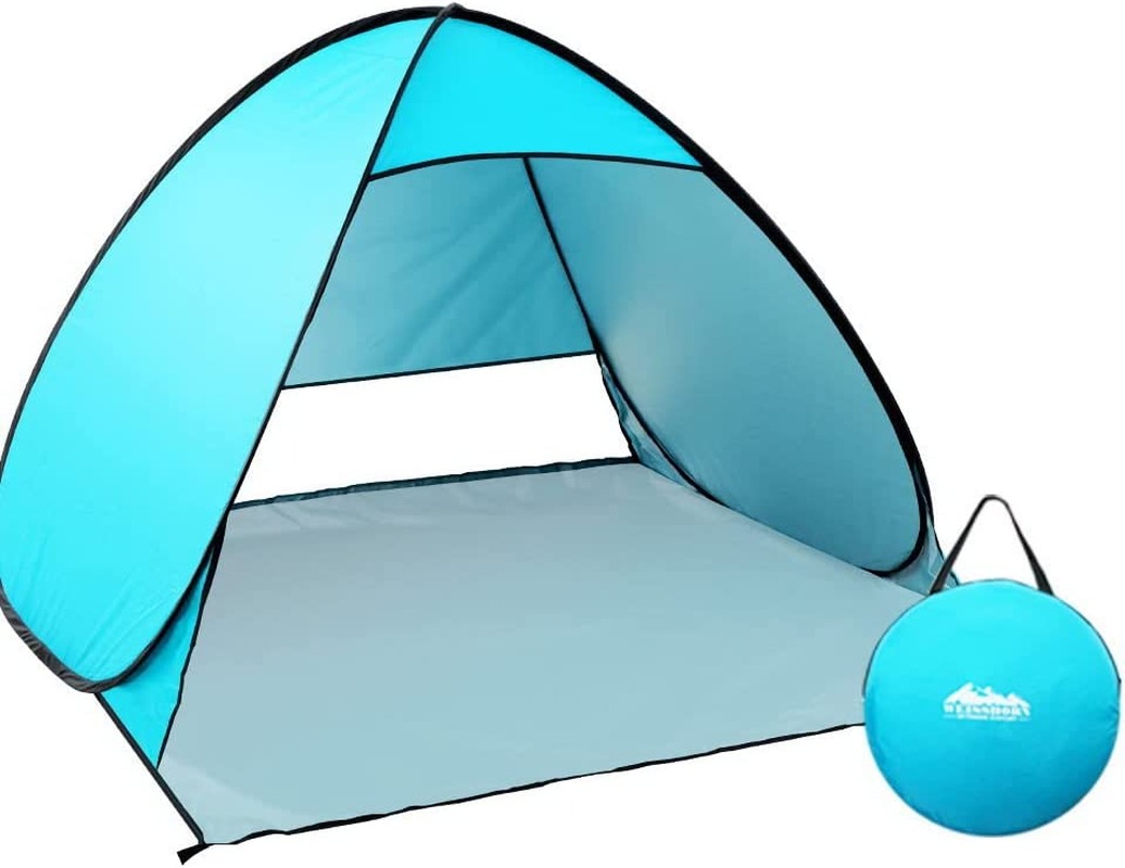 Weisshorn Pop up Beach Tent, Camping Tents 4 Person Portable Dome Shade Shelter, Automatic Easy Instant Setup Lightweight Umbrella Sun Protection Outdoor Fishing Family Picnic