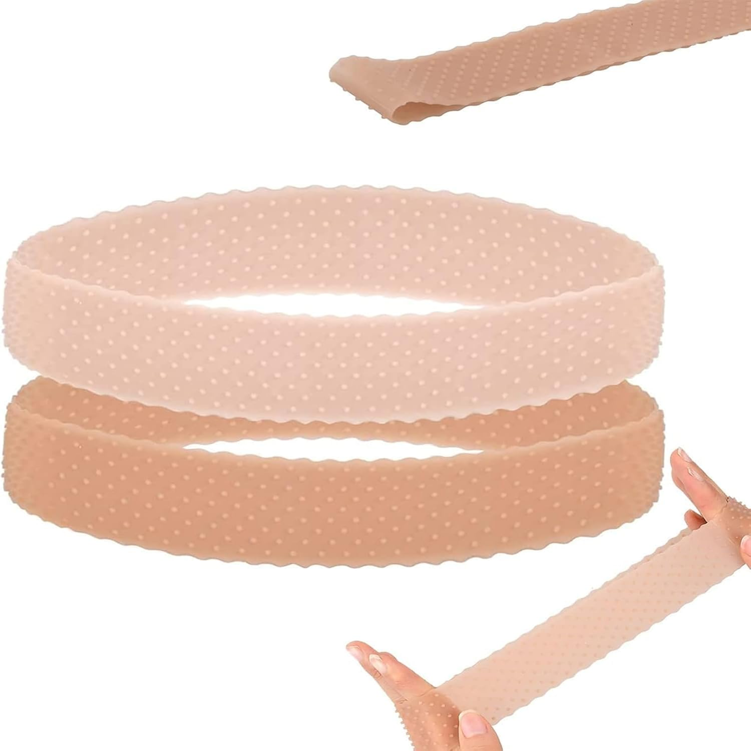 2-Pack Silicone Wig Grip Bands,Transparent Hairbands for Secure Wig Hold,Yoga - Transparent Hairband for Wigs ﻿